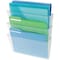 Deflecto Wall Pocket System, Letter, 13"x4"x19", 3/ST, Clear 3PK DEF73601RT - alternate 3